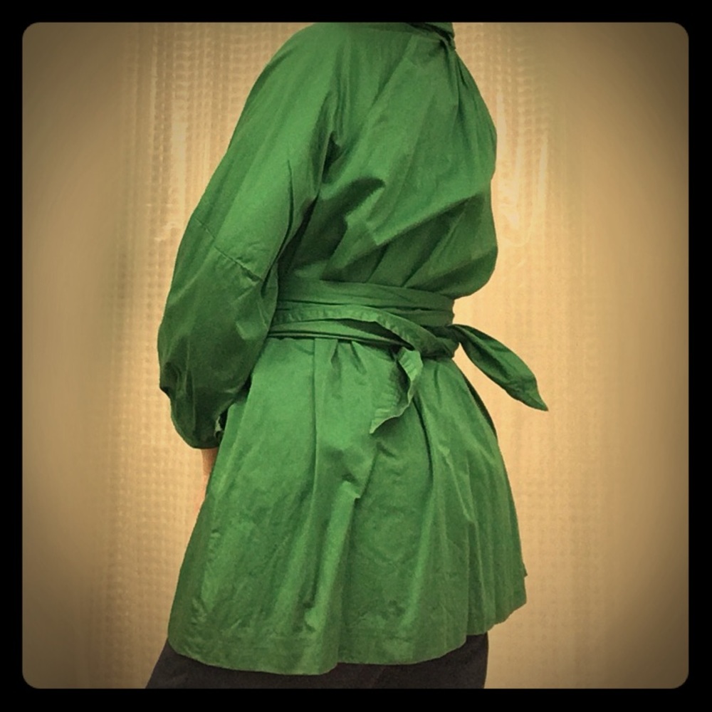 French Connection green smock-style jacket